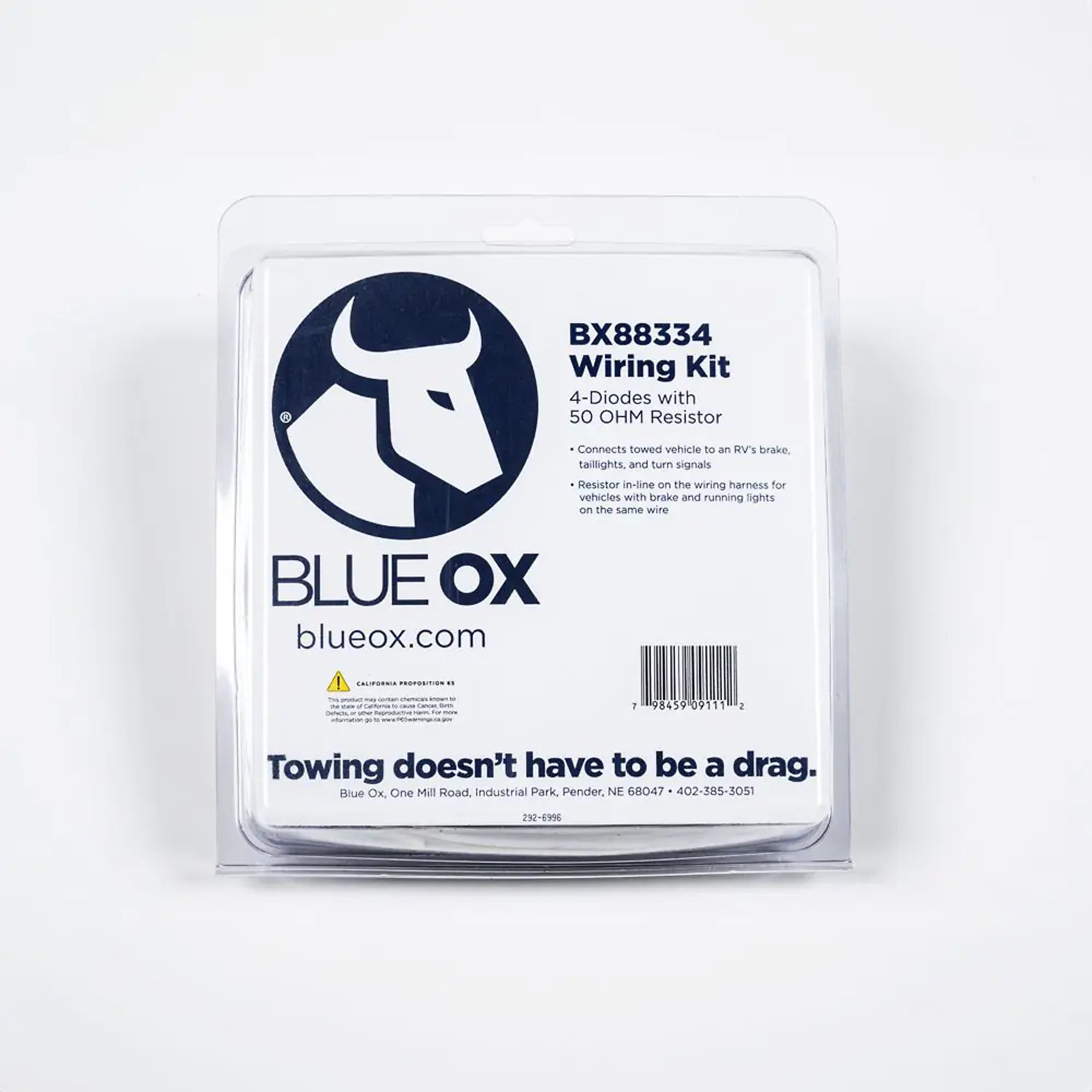 Blue Ox Wiring Kit — 4 Diodes with 50 Ohm Resistor, for Towed Vehicles with Multiplex Wiring, Model# BX88334